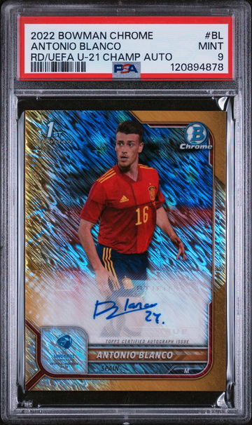 2022 Bowman Chrome Antonio Blanco U21 Chrome Prospects Autograph /50 Auto PSA 9