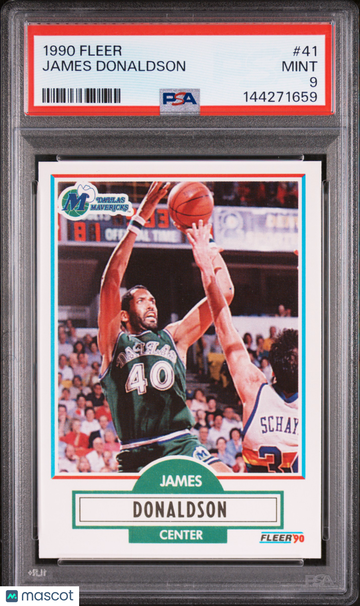 1990 Fleer James Donaldson #41 PSA 9