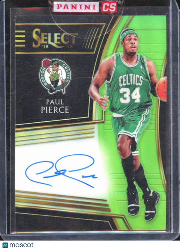 2019 Panini Select Prizm Paul Pierce #SG-PPC Green /35
