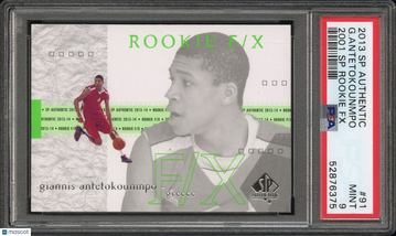 2013 SP Authentic G. Antetokounmpo #91 2001 Rookie FX PSA 9