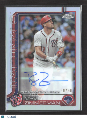 2022 Topps Chrome Ryan Zimmerman #CLA-RZ /50