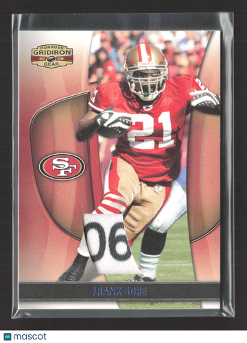2009 Donruss Gridiron Gear Frank Gore #34 Game-Worn Jersey