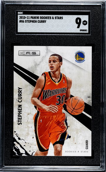 2010-11 Panini Rookies & Stars #86 Stephen Curry SGC 9