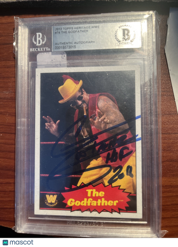 2012 Topps Heritage WWE Inscriptions BAS