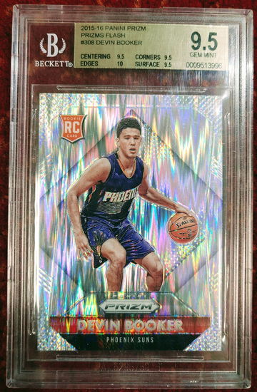 2015 prizm flash Devin Booker BGS 9.5 with a 10! Rookie