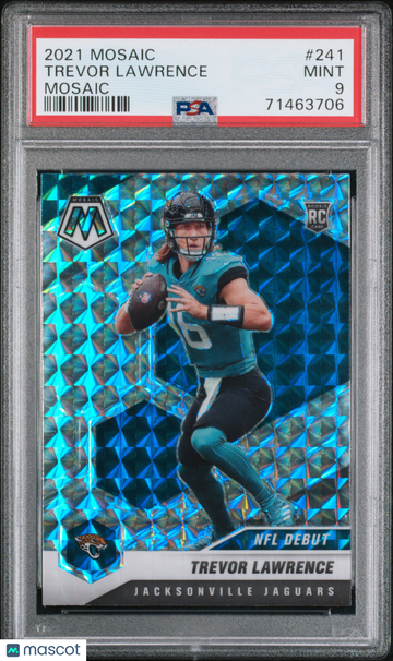 2021 Panini Mosaic Trevor Lawrence #241 PSA 9