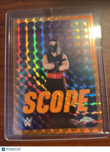 2026 Topps Chrome WWE Shinsuke Nakamura #SCO-9 Orange Geometric Parallel/Variety