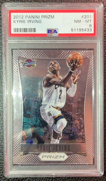 2012 Panini Prizm Kyrie Irving #201 PSA 8