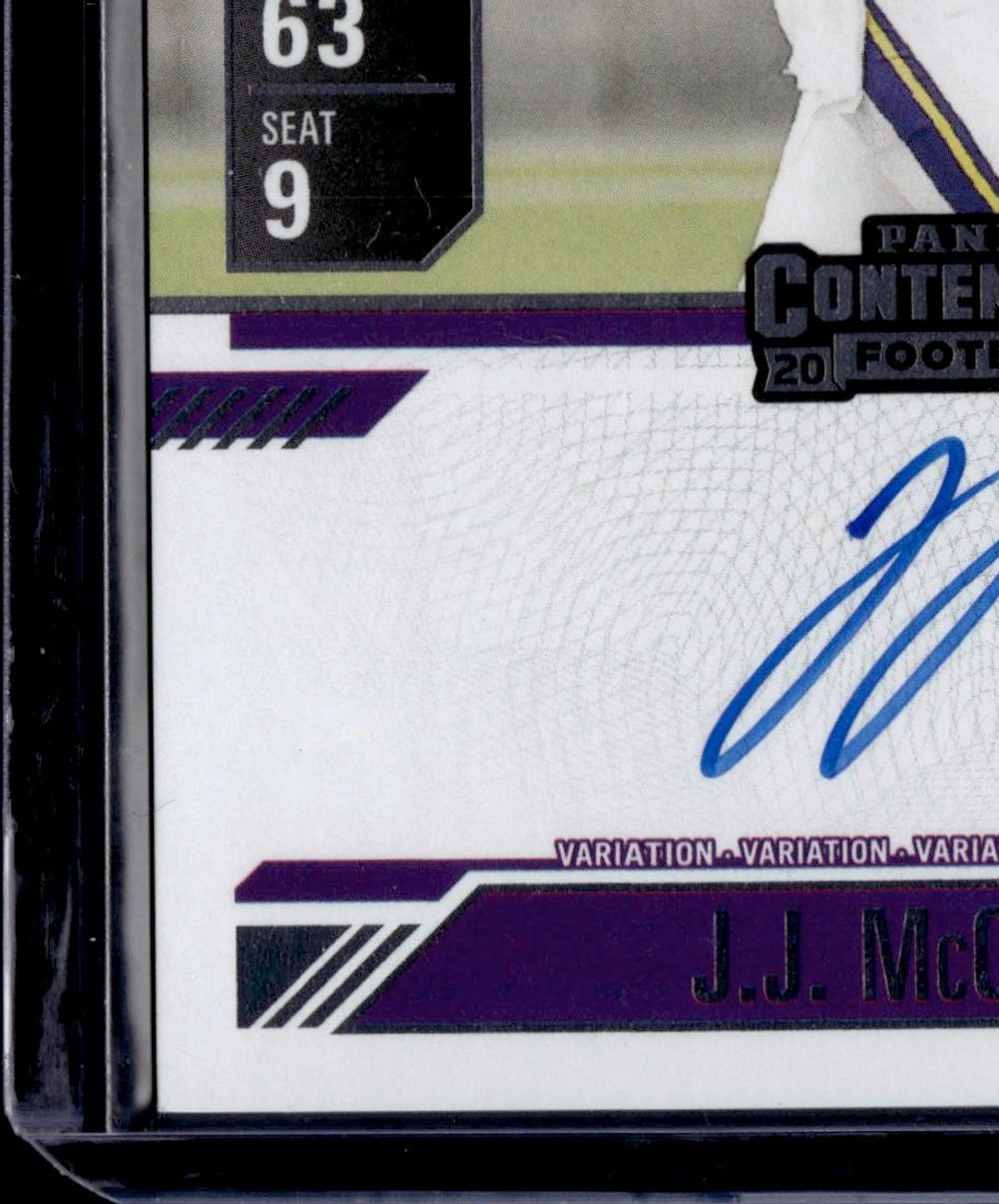 2025 Panini Contenders J.J. McCarthy #101 Rookie Ticket Variation