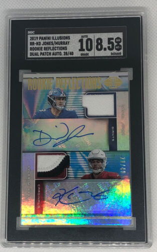 2019 Panini Illusions D. Jones Kyler Murray Rookie Patch Auto Dual /40 SGC 8.5