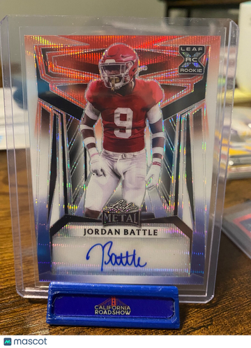 2023 Leaf Jordan Battle #BA-JB3 Red White Blue Rookie Leaf