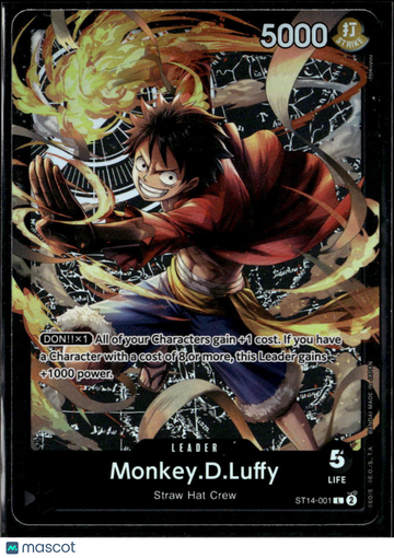 Monkey.D.Luffy 2024 Bandai One Piece Card Game ST-14 3D2Y Holo Straw Hat Crew Leader