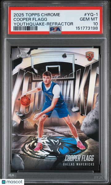 2025 Topps Chrome Youthquake Cooper Flagg #YQ-1 Refractor PSA 10