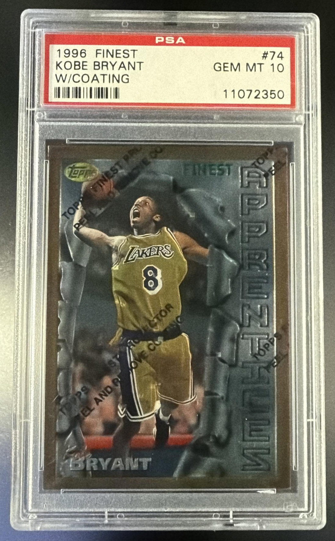 1996 Finest With Coating Kobe Bryant #74 PSA 10 | MySlabs