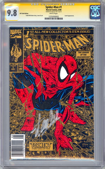 SPIDER-MAN #1 CGC-SS 9.8 *RARE WAL-MART UPC CODE VARIANT* SIGNED STAN LEE 1990