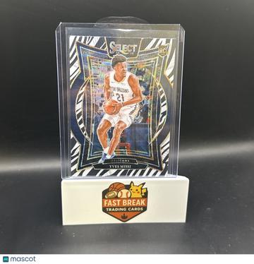 2024-25 Panini Select Yves Missi #88 Zebra Prizm Parallel/Variety Rookie Base Set