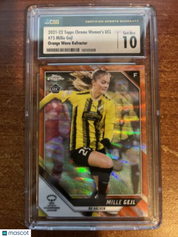 2021-22 Topps Chrome UEFA Women's Champions League - [Base] - Ora Mille Gejl #75 Rookie CSG 10