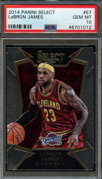 2014 Select #57 LeBron James PSA 10 Gem Mint