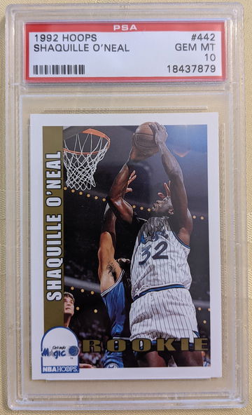 1992 hoops shaq o'neal psa 10
