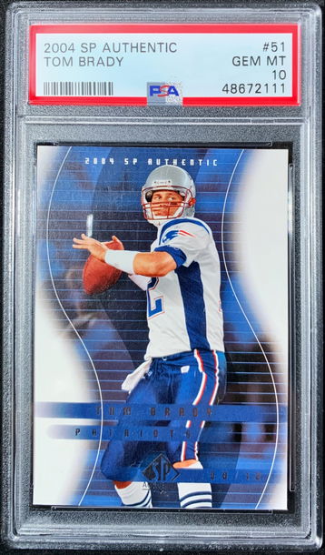 2004 SP Authentic Tom Brady #51 PSA 10