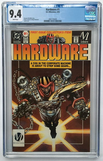 HARDWARE #1 CGC 9.4 FREE S/H.