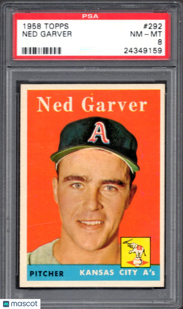 1958 Topps Ned Garver #292 PSA 8