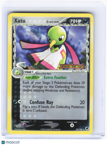 Dragon Frontiers Xatu (Delta Species) Reverse Holo Rare (Lightly Played) #25/101