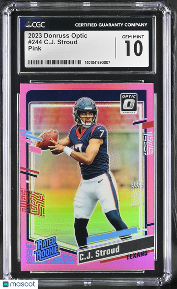 2023 Donruss Optic C.J. Stroud #244 Pink CGC 10