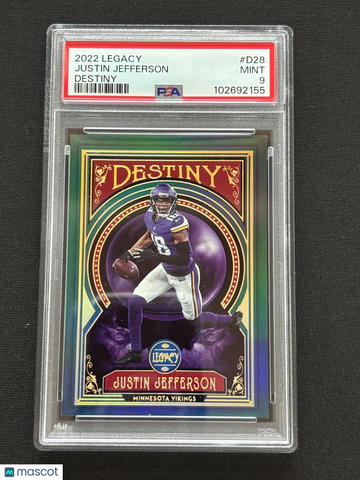 2022 Panini Legacy Destiny Justin Jefferson #D28 PSA 9