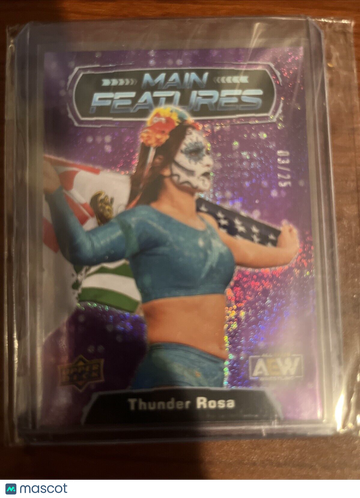 2022 Upper Deck AEW All Elite Wrestling - Main Features - Purple Thunder Rosa #MF-2 Purple