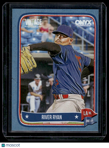 2024 Onyx Vintage River Ryan #OVRIRY Aqua Bordered SN