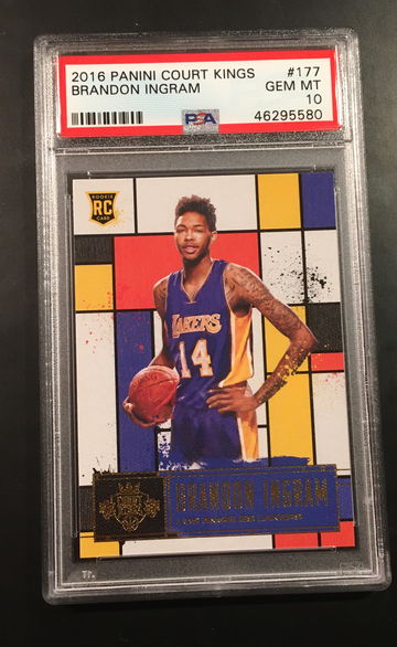 2016-17 Panini Court Kings Brandon Ingram Rookie Level 4 PSA 10 (Pop 6)