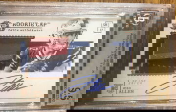 2018  Panini Encased Josh Allen #105 Beckett 9.5 Card Auto 10  25/25