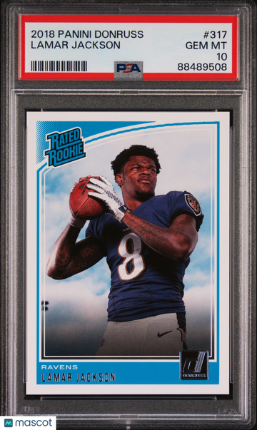 2018 Panini Donruss Lamar Jackson #317 PSA 10