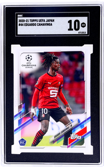 2020-21 Topps UEFA Japan Eduardo Camavinga #44 RC SGC 10
