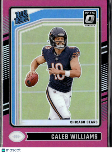 Caleb Williams 2024 Donruss Optic Pink Chicago Bears