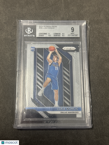 2018 Panini Prizm Luka Doncic #280 Rookie BGS 9