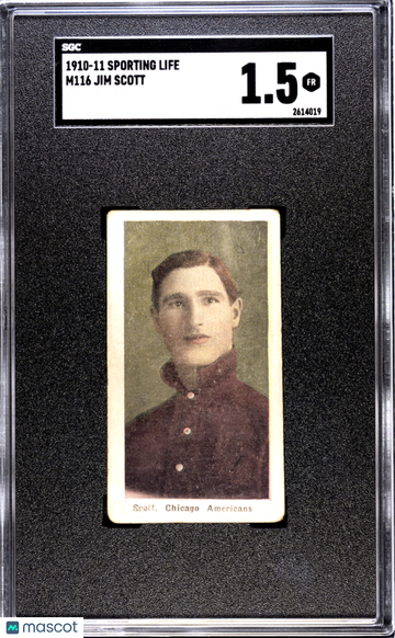 1910 Sporting Life (M116) Jim Scott SGC 1.5