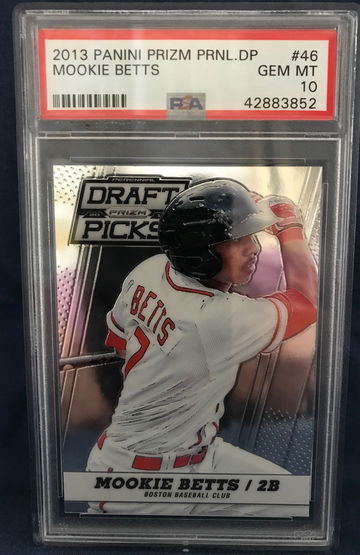 2013 Panini Draft Picks Mookie Betts RC PSA 10