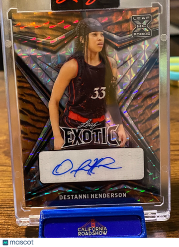 2022 Leaf Destanni henderson #BA-DH1 Tiger Leaf