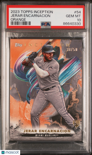 2023 Topps Inception Jerar Encarnacion #54 Orange PSA 10
