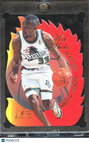 1997 Flair Showcase Hot Shots Grant Hill #6 Die-Cut