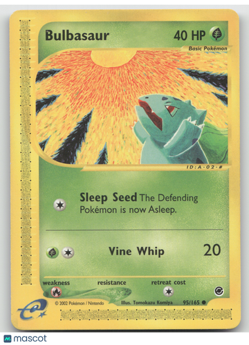 2002 Expedition Base Set Bulbasaur #95/165