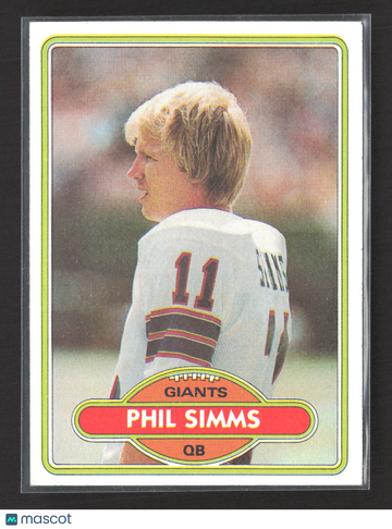 1980 Topps Phil Simms #225