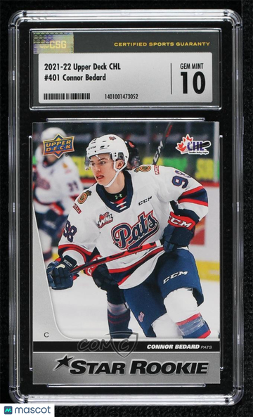 2021-22 Upper Deck CHL Connor Bedard #401 Star Rookie Rookie CSG 10