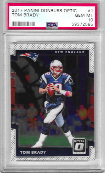 2017 Optic Tom Brady PSA 10