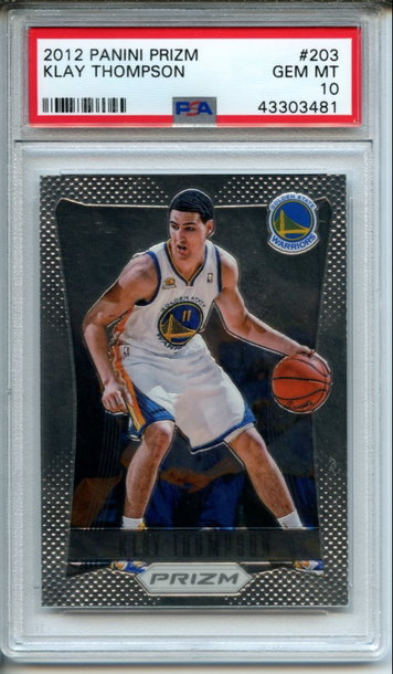 2012 Panini Prizm Klay Thompson RC #203 PSA Gem Mint 10