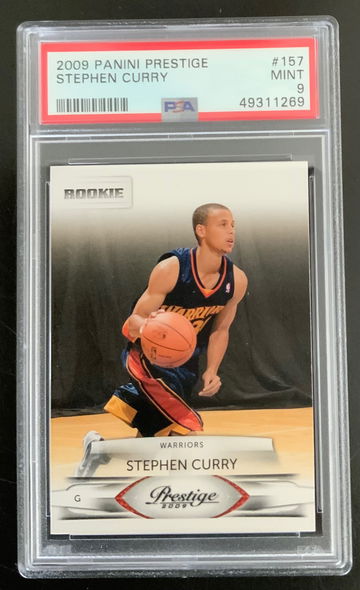2009 Panini Prestige Stephen Curry #157 PSA 9 Rookie