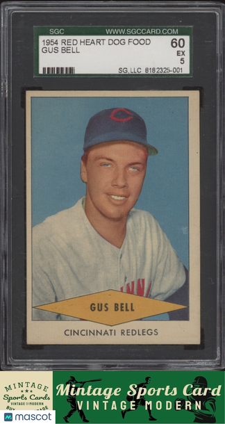 1954 Red Heart Dog Food Gus Bell SGC 5