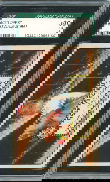 1952 Topps Dale Mitchell #92 SGC 60 P1336